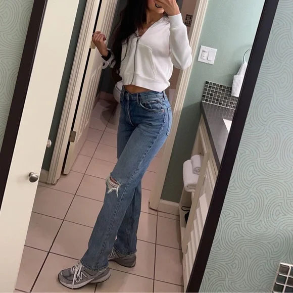 Agolde Lana Jean in Backdrop - Picture 12 of 13